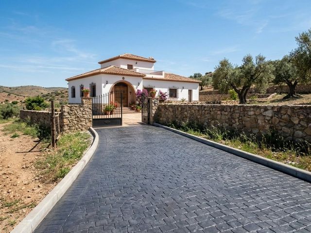 Misma entrada con rampa de hormigón impreso molde espiga y bordillo después de la obra en Illescas